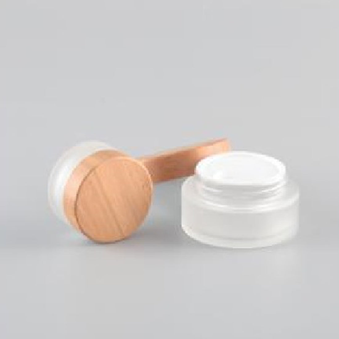 Glass Jar with Bamboo Cap