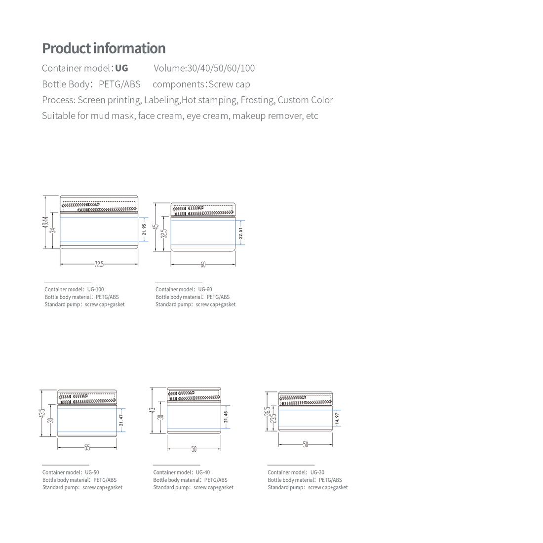 Container model: UG